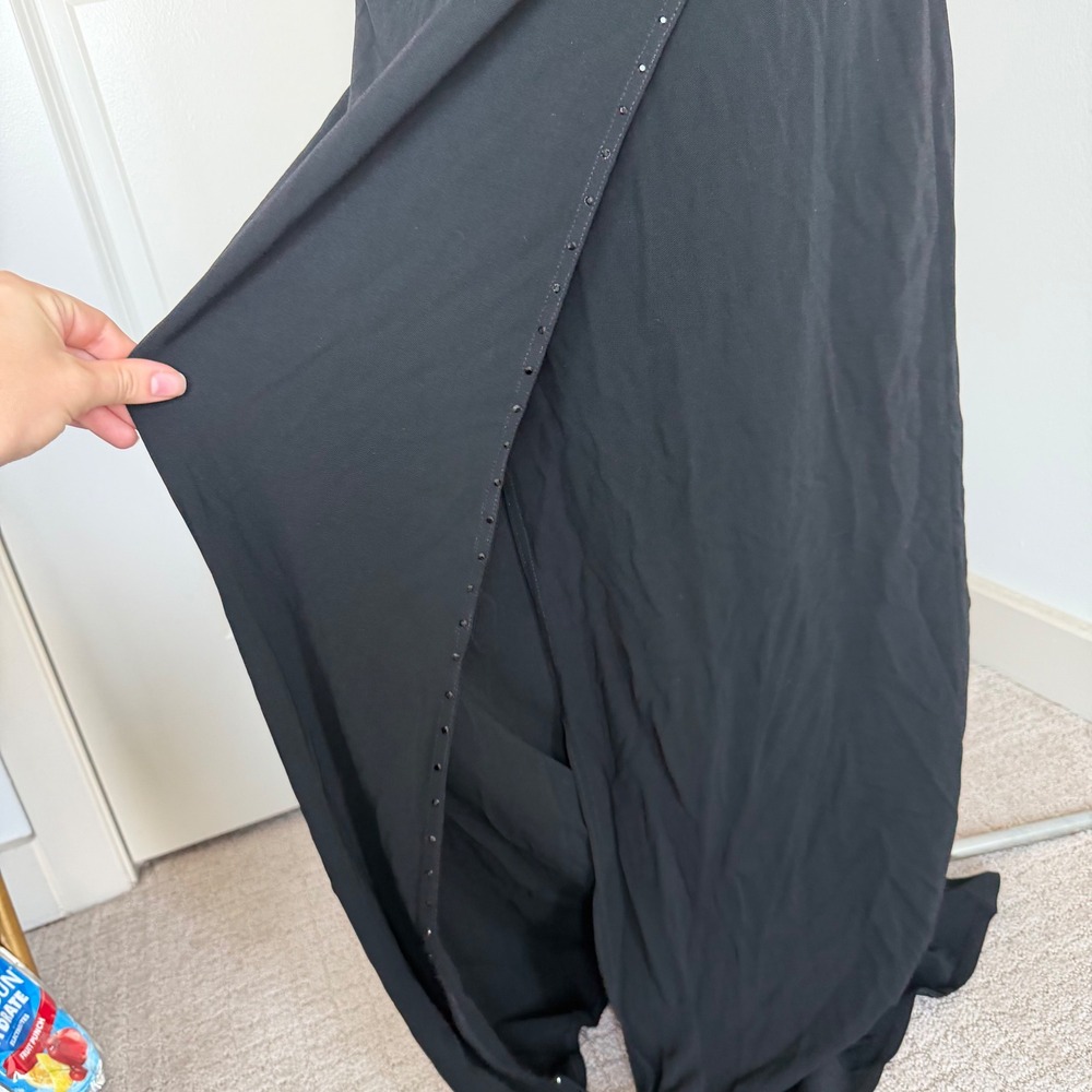 Vintage 90s Slit Front Embellished Maxi Dress - Picture 4 of 8